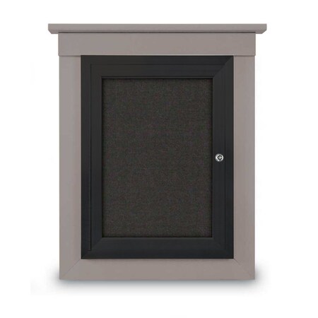 United Visual Products Sliding Glass Enclosed Letterboard, 48"x3 UV9005ACS-BRONZE-HUNGRN